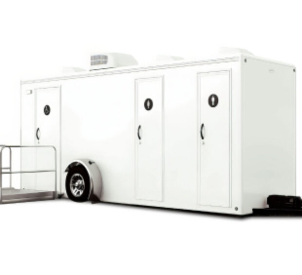 Outside of ADA compliant restroom trailer