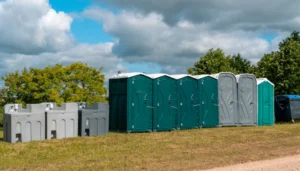 portable bathrooms for rent near akron