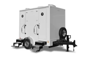 Premium Spa 2 Station Restroom Trailer - Superior Sanitary Services